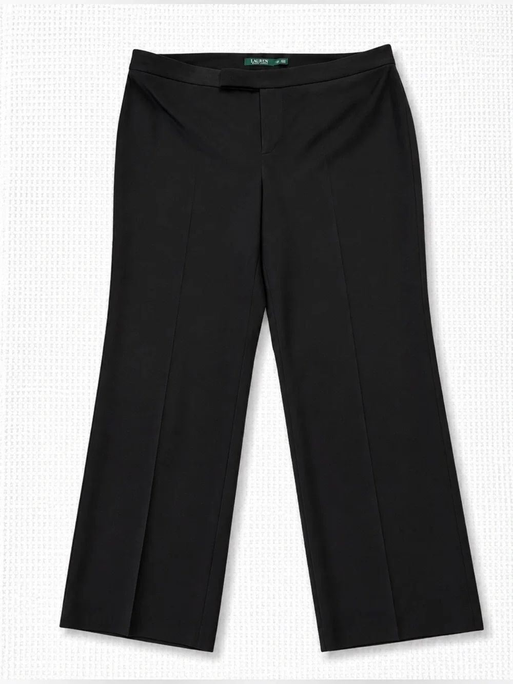 Lauren Ralph Lauren Black Straight Leg Career Pants Women’s Plus 18W Stretch Off
